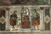 Domenicho Ghirlandaio Thronende Madonna mit den Heiligen Sebastian und julianus oil painting